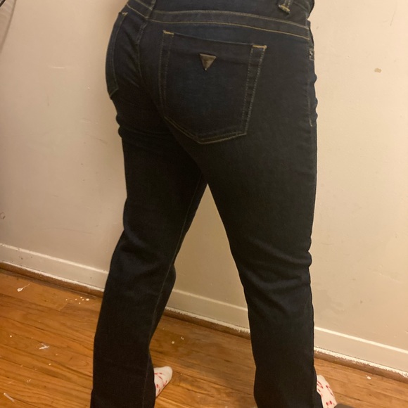 Retro Guess Bootcut Dark Blue Jeans - Picture 5 of 8